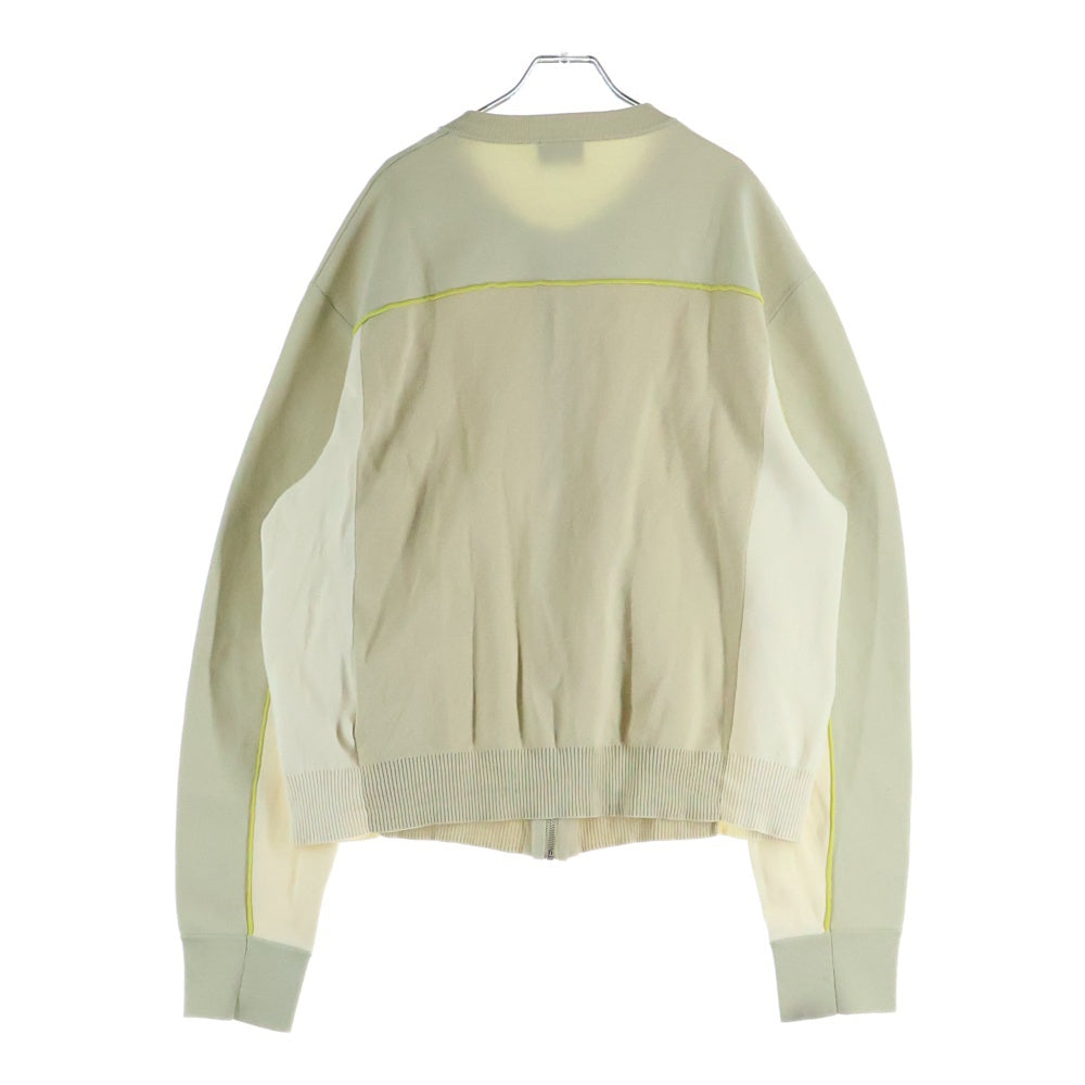 DIESEL(ディーゼル) K-WICHITA ZIP 長袖ニットセーター ジップアップカーディガン アイボリー 0WCAG