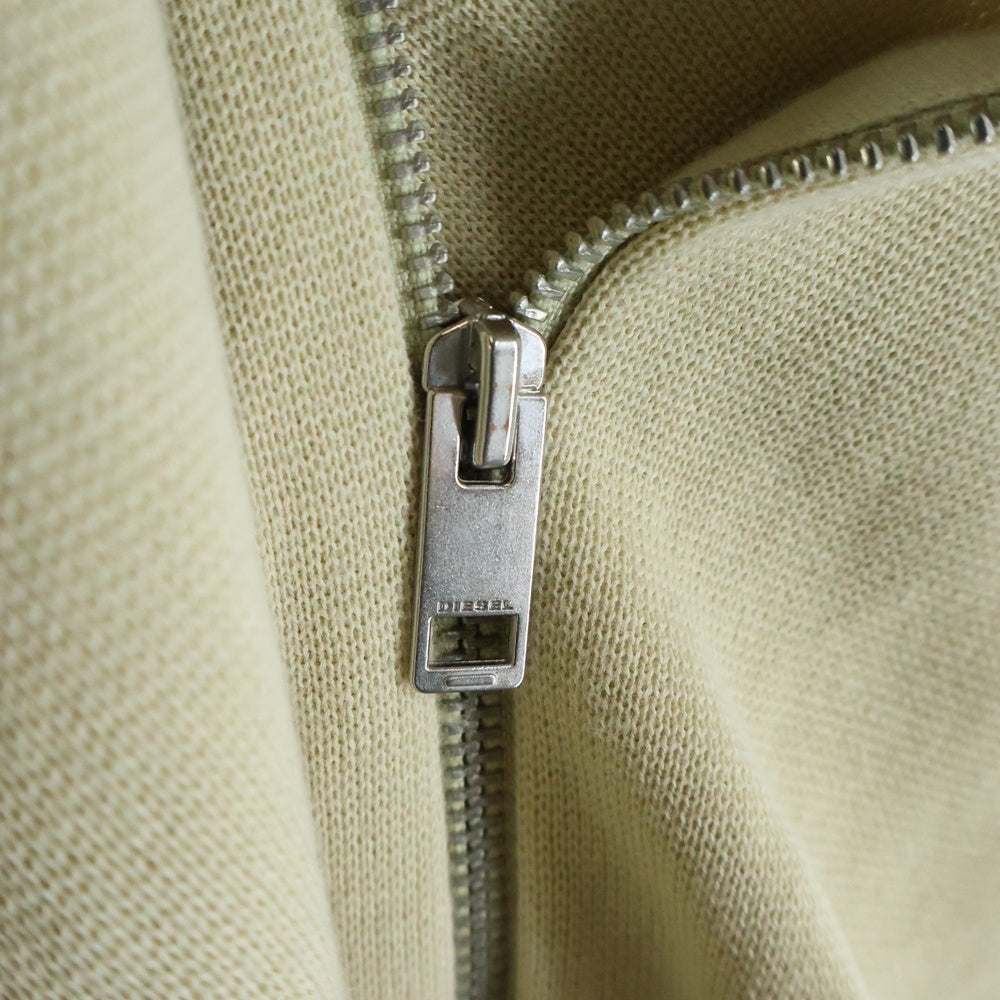 DIESEL(ディーゼル) K-WICHITA ZIP 長袖ニットセーター ジップアップカーディガン アイボリー 0WCAG