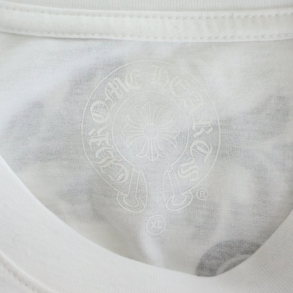 CHROME HEARTS(クロムハーツ) Honolulu CH PLS TEE ホノルル限定 CHプラスプリントTシャツ ロゴプリントクルーネック半袖Tシャツ ホワイト