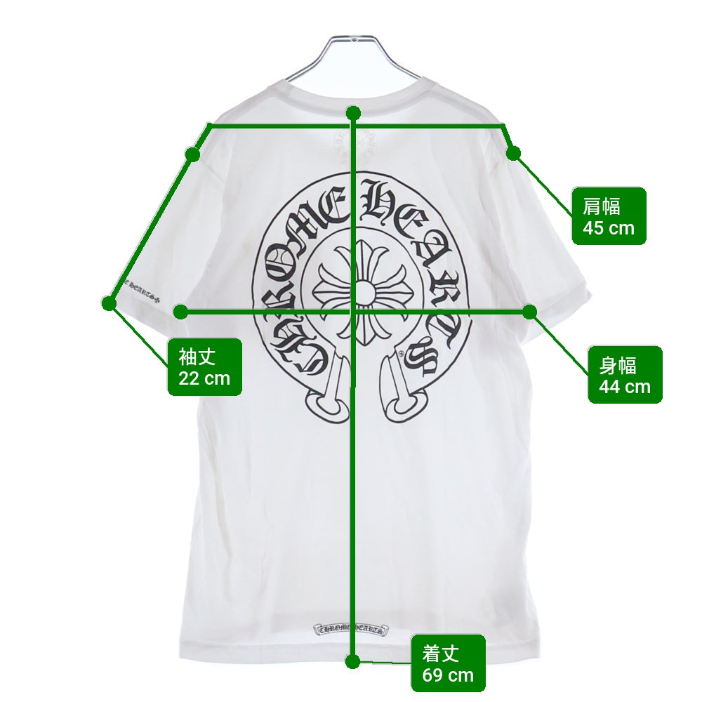 CHROME HEARTS(クロムハーツ) HORSESHOE S/S TEE ホースシュープリント 半袖Tシャツ カットソー ホワイト