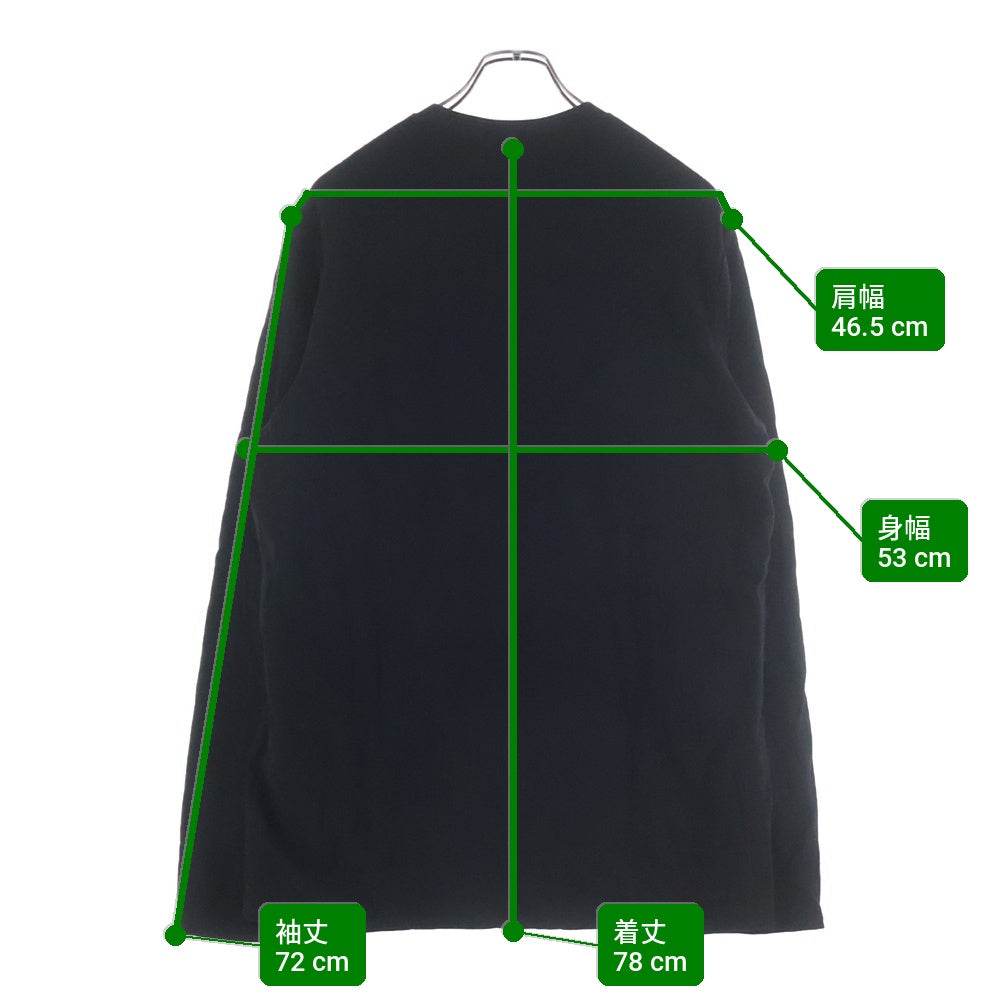 CHROME HEARTS(クロムハーツ) Y NOT 1 Cross Leather Patch Quilting Long Sleeve Tee クロスパッチ キルティング 長袖Tシャツ ブラック