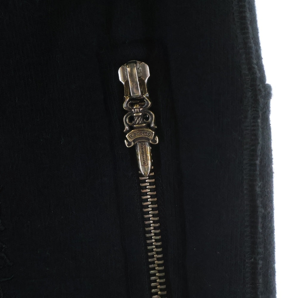 CHROME HEARTS(クロムハーツ) Y NOT ダガージップポケットスウェット ロングパンツ ブラック