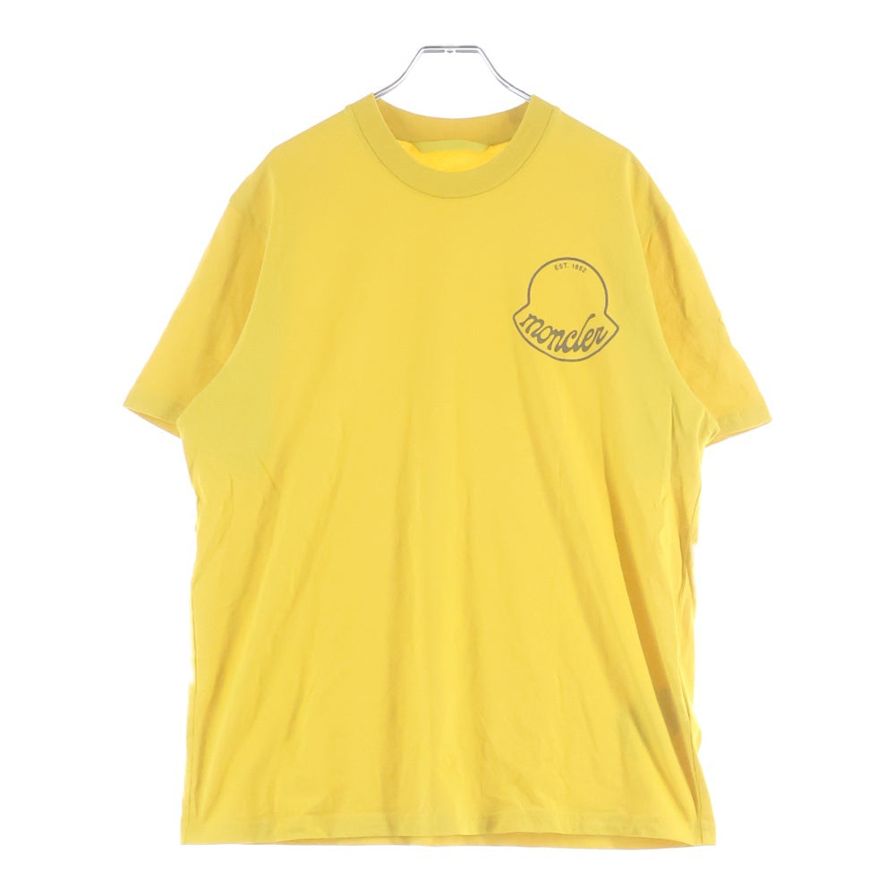 MONCLER(モンクレール) 25AW フロントプリント クルーネック 半袖tシャツ イエロー K20918C00013 89AJS