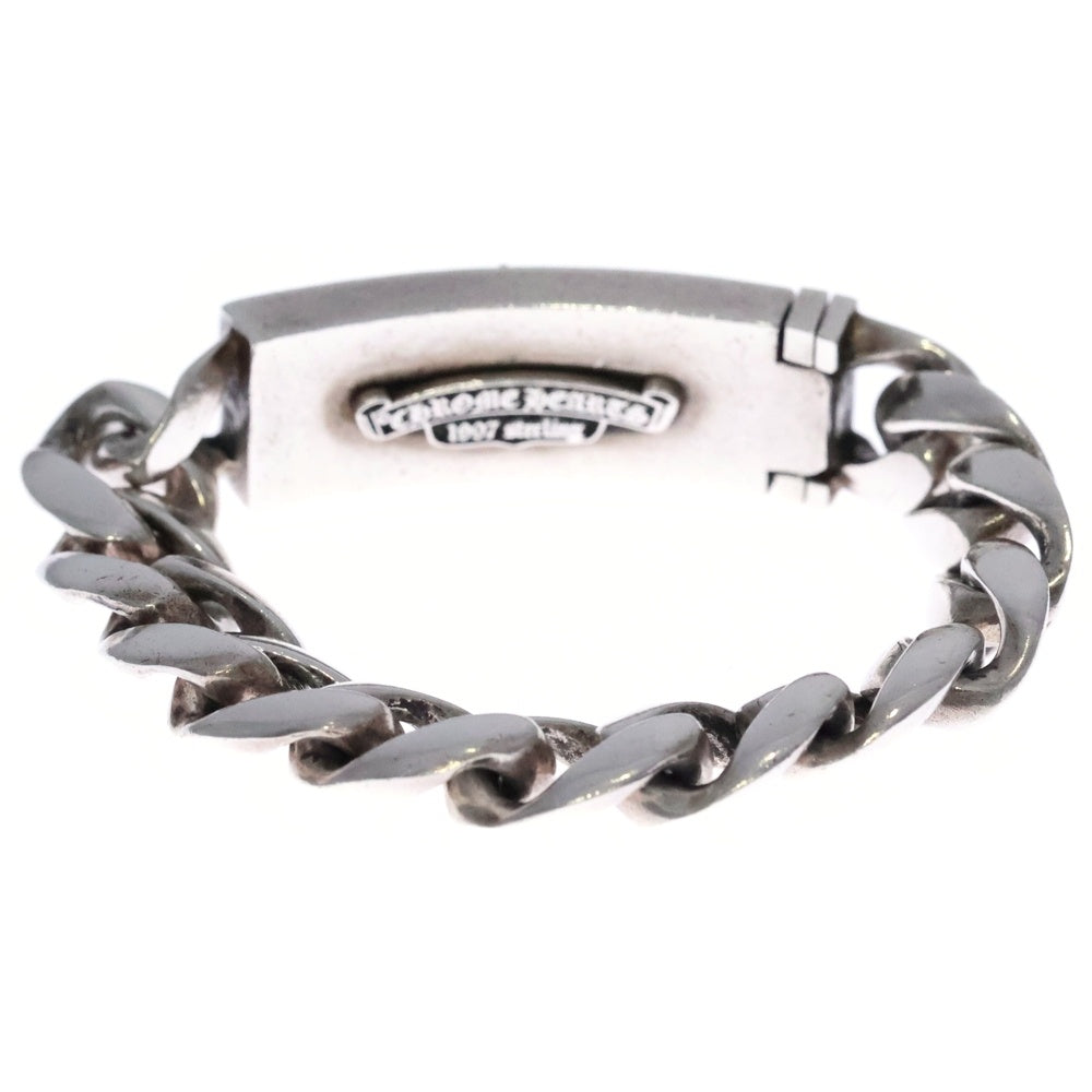 CHROME HEARTS(クロムハーツ) ID FLORAL CRS フローラルクロスIDクラシックリンク ブレスレット 11LINK シルバー BCA164