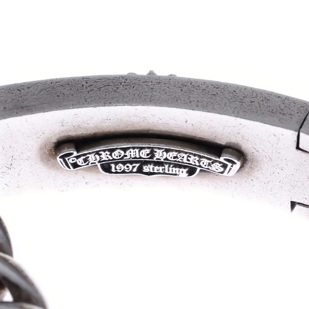 CHROME HEARTS(クロムハーツ) ID FLORAL CRS フローラルクロスIDクラシックリンク ブレスレット 11LINK シルバー BCA164