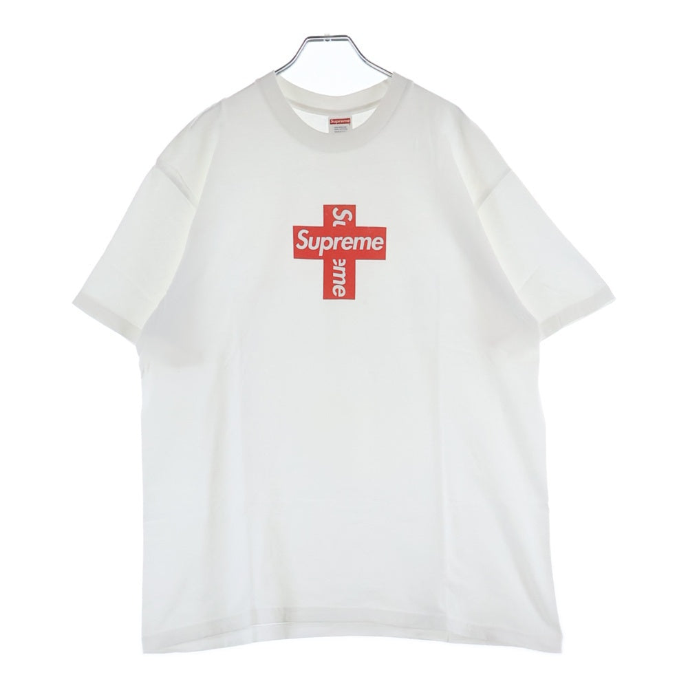 SUPREME(シュプリーム) 20AW Cross Box Logo Tee クロスボックスロゴ クルーネックス半袖Tシャツカットソー ホワイト