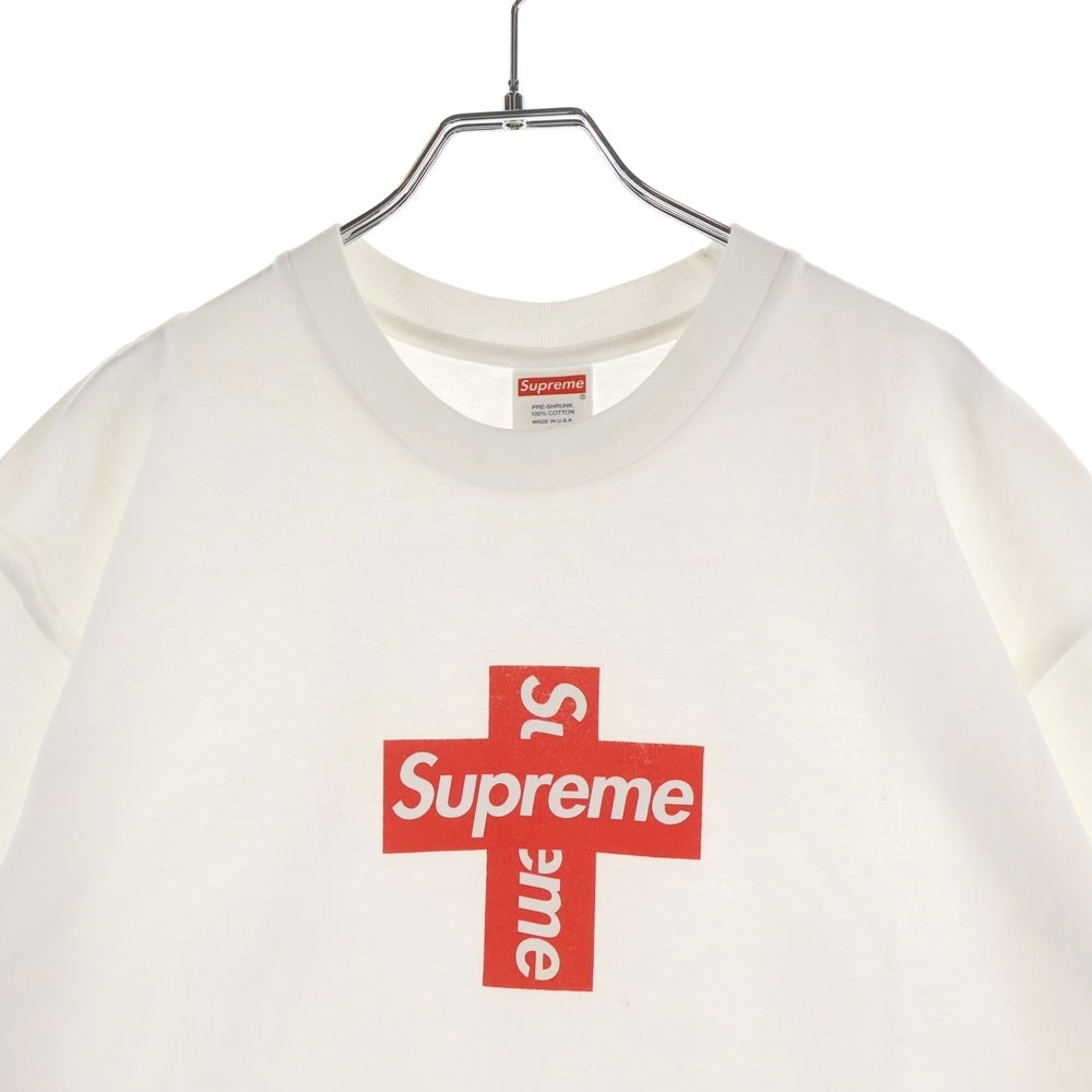 SUPREME(シュプリーム) 20AW Cross Box Logo Tee クロスボックスロゴ クルーネックス半袖Tシャツカットソー ホワイト