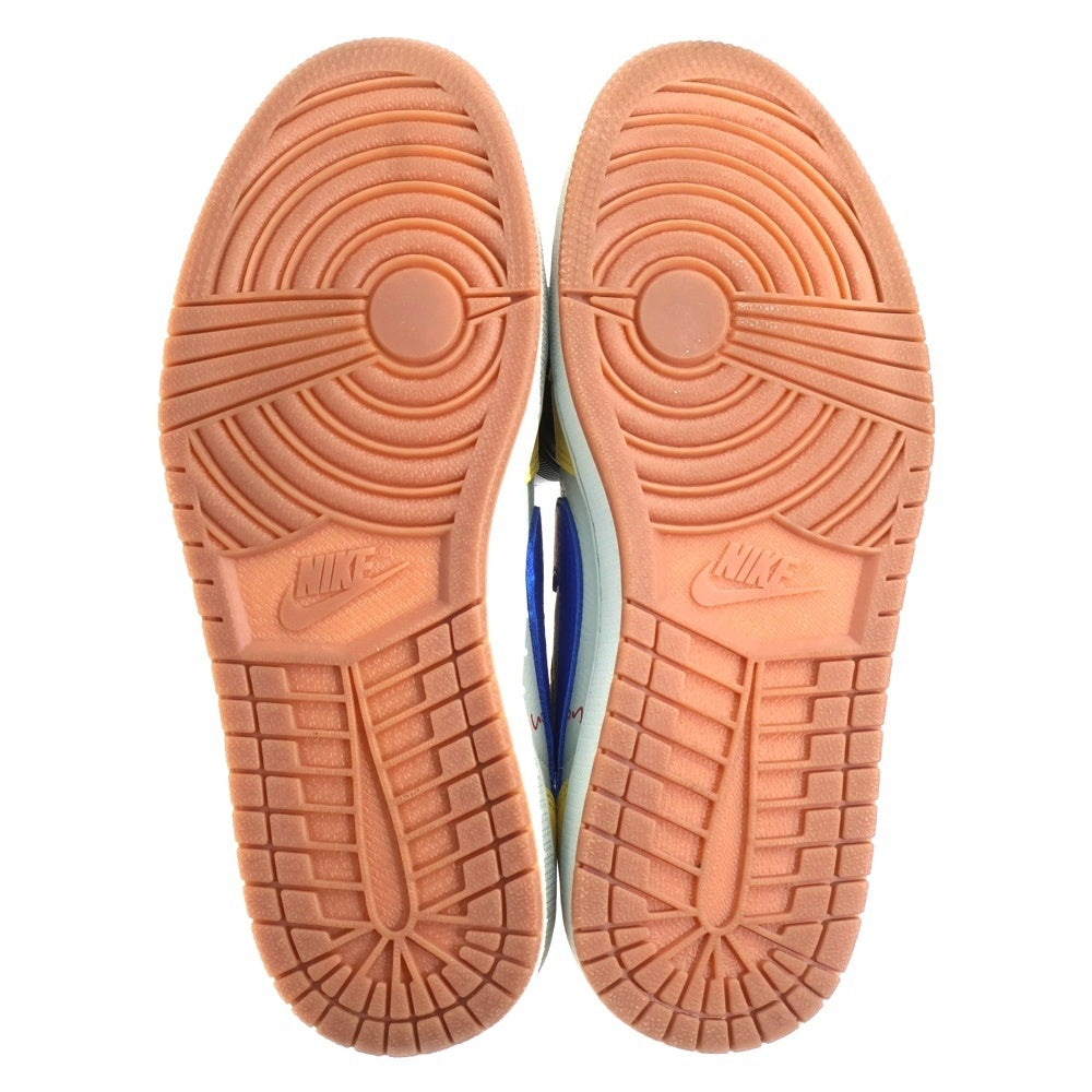 NIKE(ナイキ) ×TRAVIS SCOTT WMNS AIR JORDAN 1 RETRO LOW OG CANARY トラヴィススコット ウィメンズ エアジョーダン1 ローカットスニーカー イエロー US10/27cm DZ4137-700 レディース