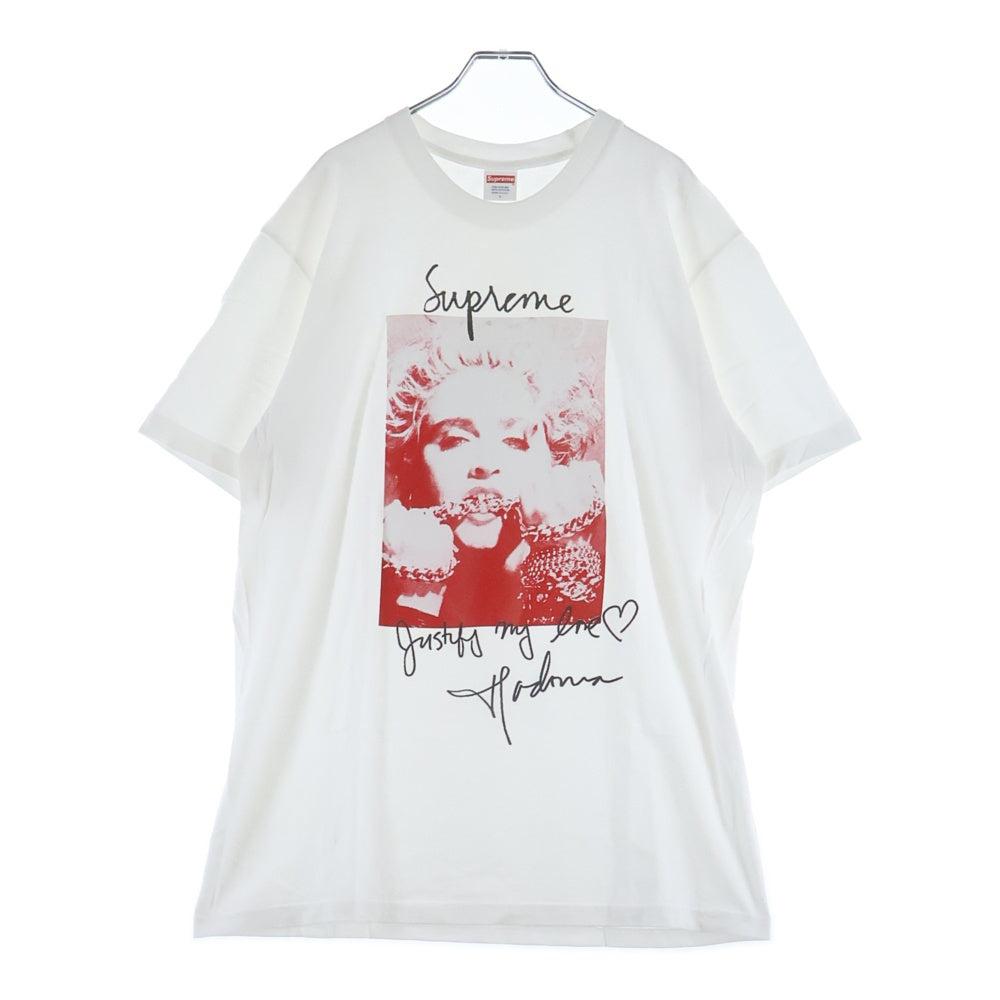 SUPREME(シュプリーム) 18AW Madonna マドンナ フロントプリント クルーネック 半袖Tシャツ ホワイト