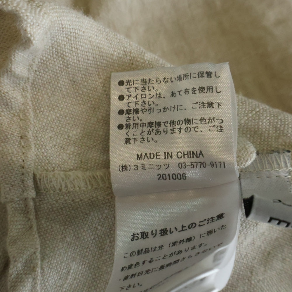 NO BRAND(ノーブランド) ETRE TOKYO リネン カシュクール ブラウス ベージュ レディース