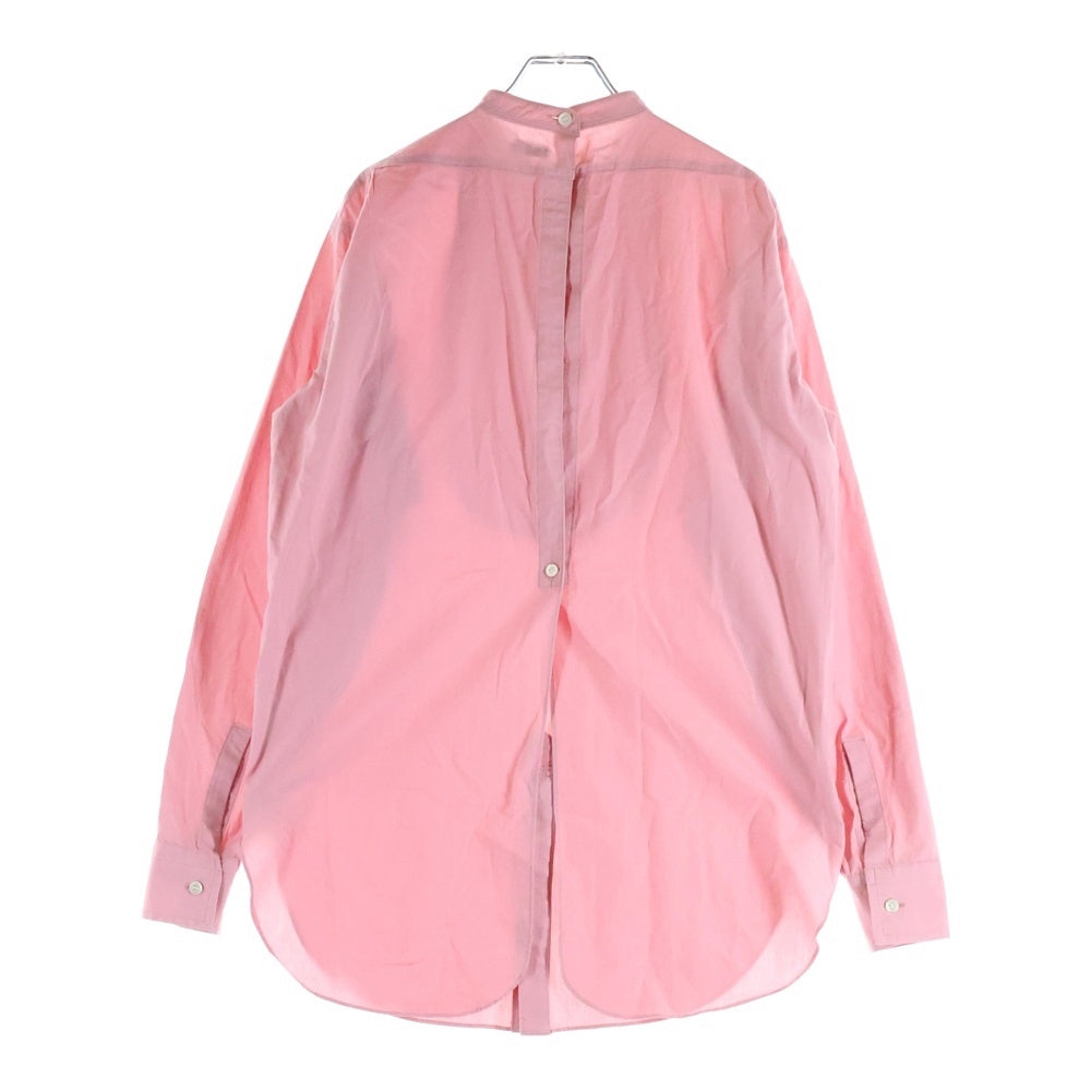 NO BRAND(ノーブランド) SEA ハイネック コットン 長袖シャツ ピンク レディース