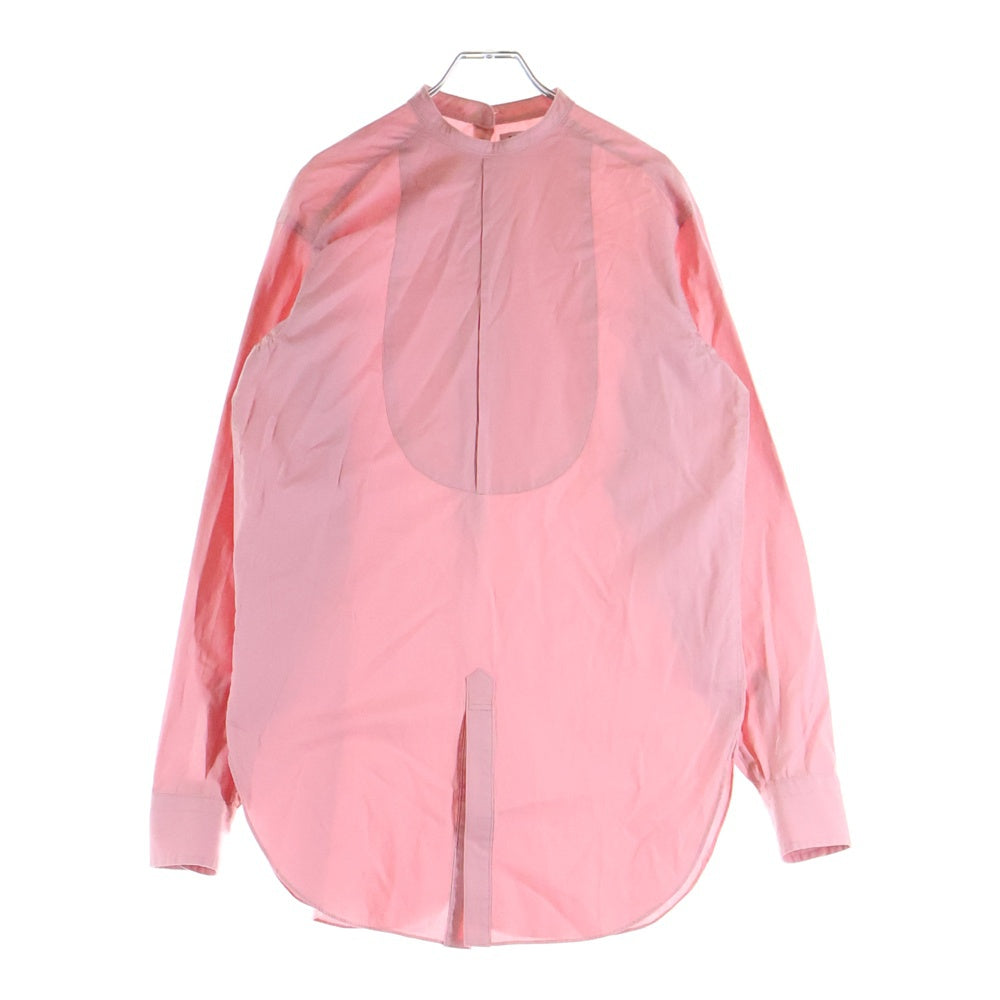 NO BRAND(ノーブランド) SEA ハイネック コットン 長袖シャツ ピンク レディース