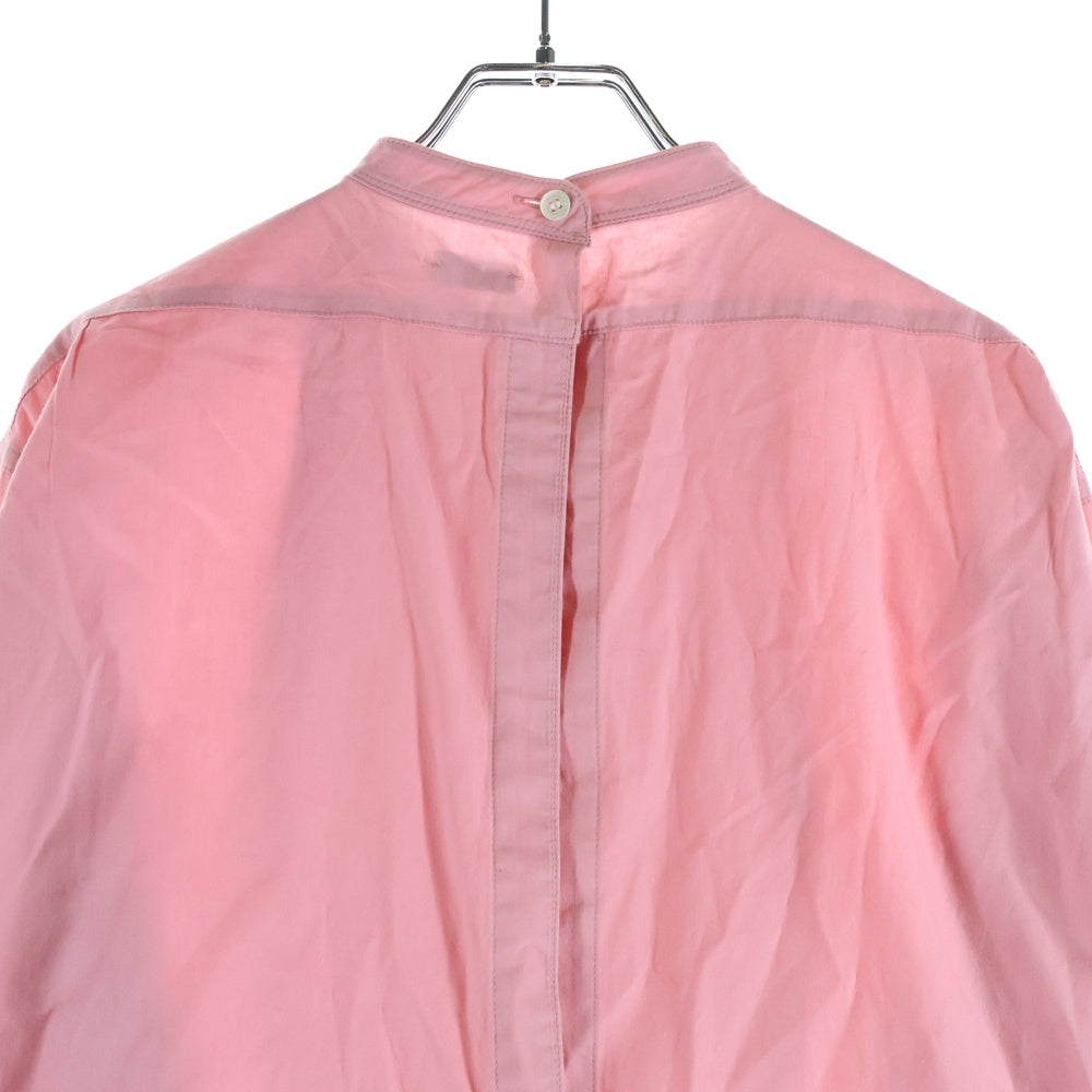 NO BRAND(ノーブランド) SEA ハイネック コットン 長袖シャツ ピンク レディース