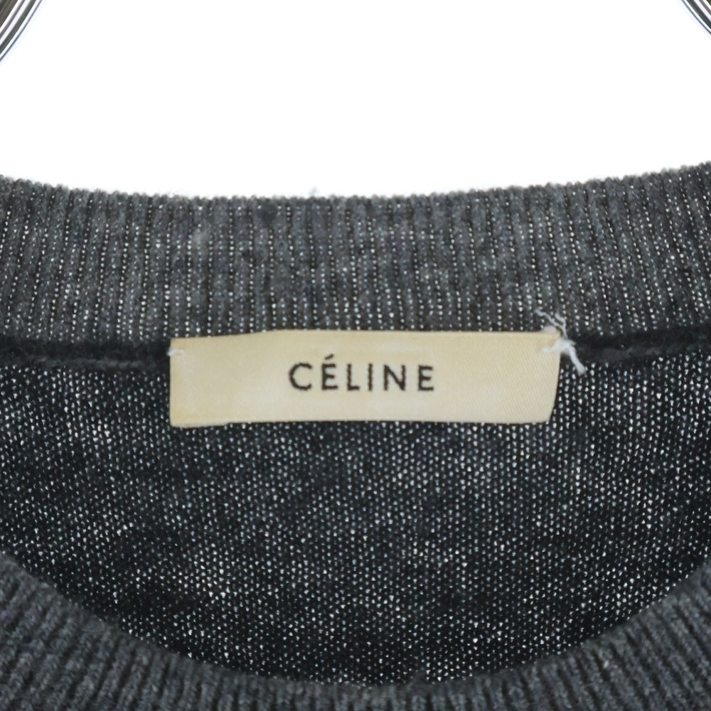 CELINE(セリーヌ) クルーネック 長袖ニット セーター グレー/ピンク/レッド レディース