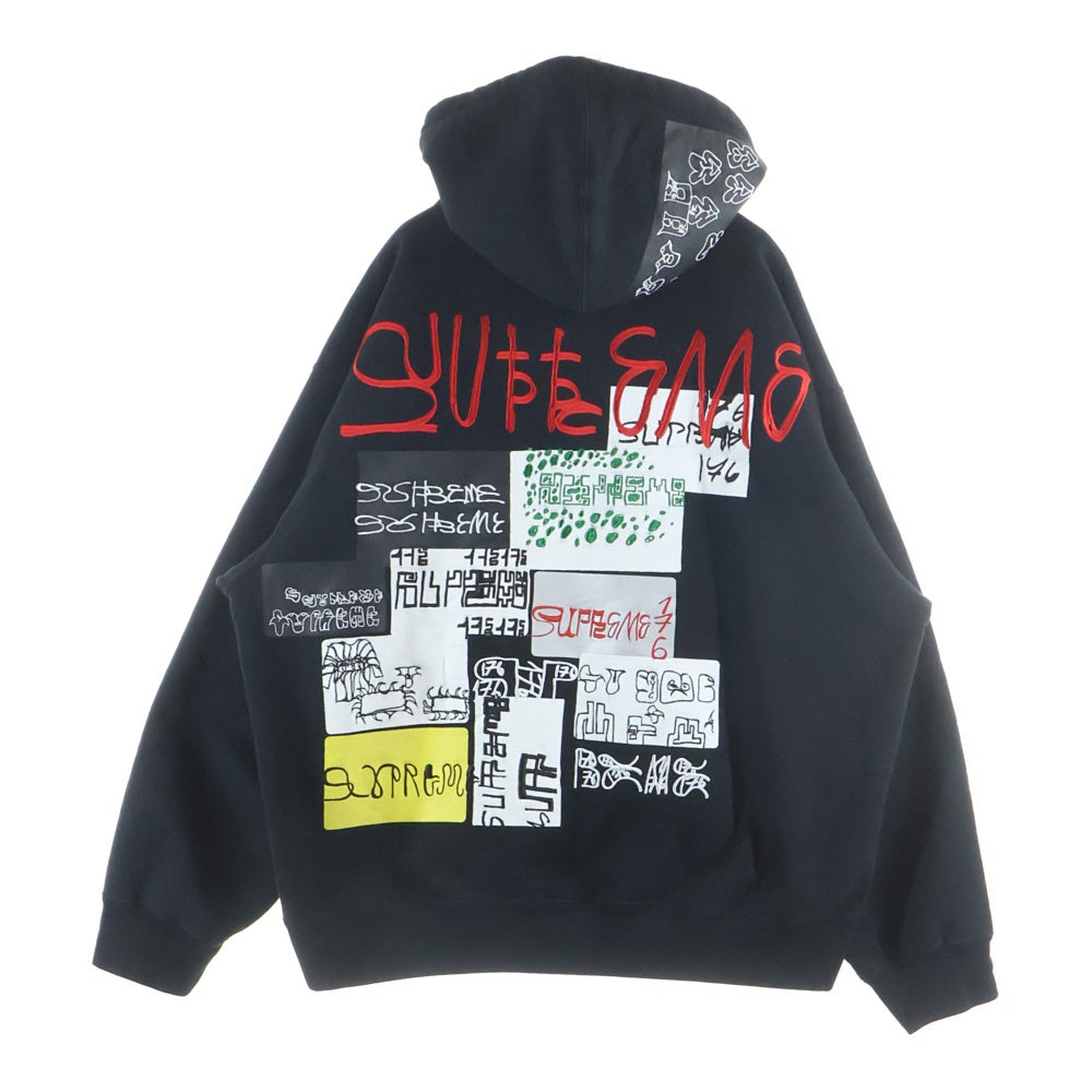 SUPREME(シュプリーム) 25AW 176 Zip Up Hooded Sweatshirt ジップアップ パーカー ブラック