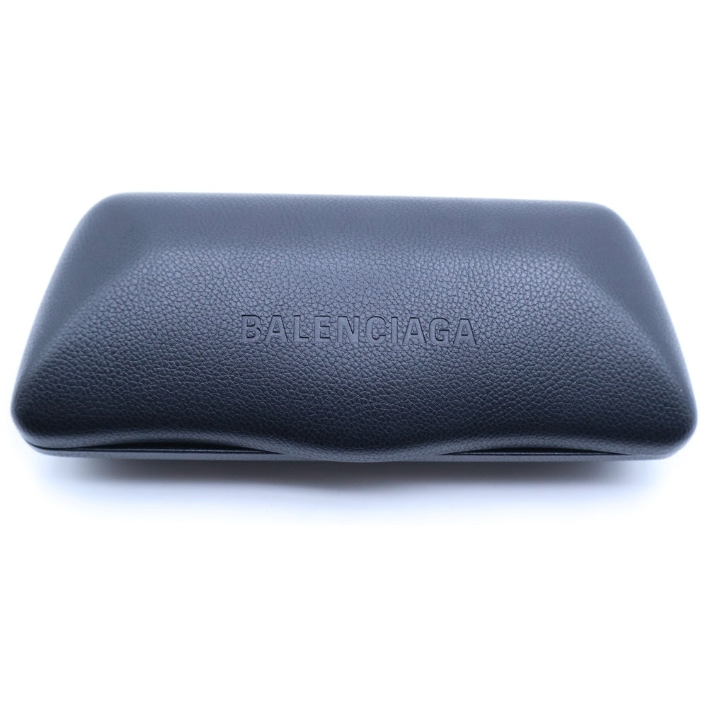 BALENCIAGA(バレンシアガ) スクエア テンプルロゴ 眼鏡 アイウェア ブラック BB0104O
