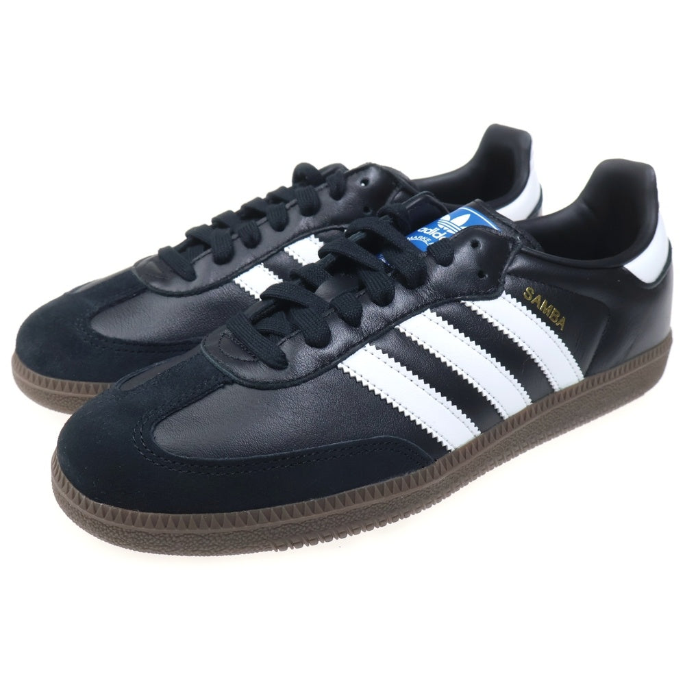 adidas(アディダス) SAMBA OG サンバ ガムソール ローカットスニーカー ブラック/ホワイト US8/26.0cm