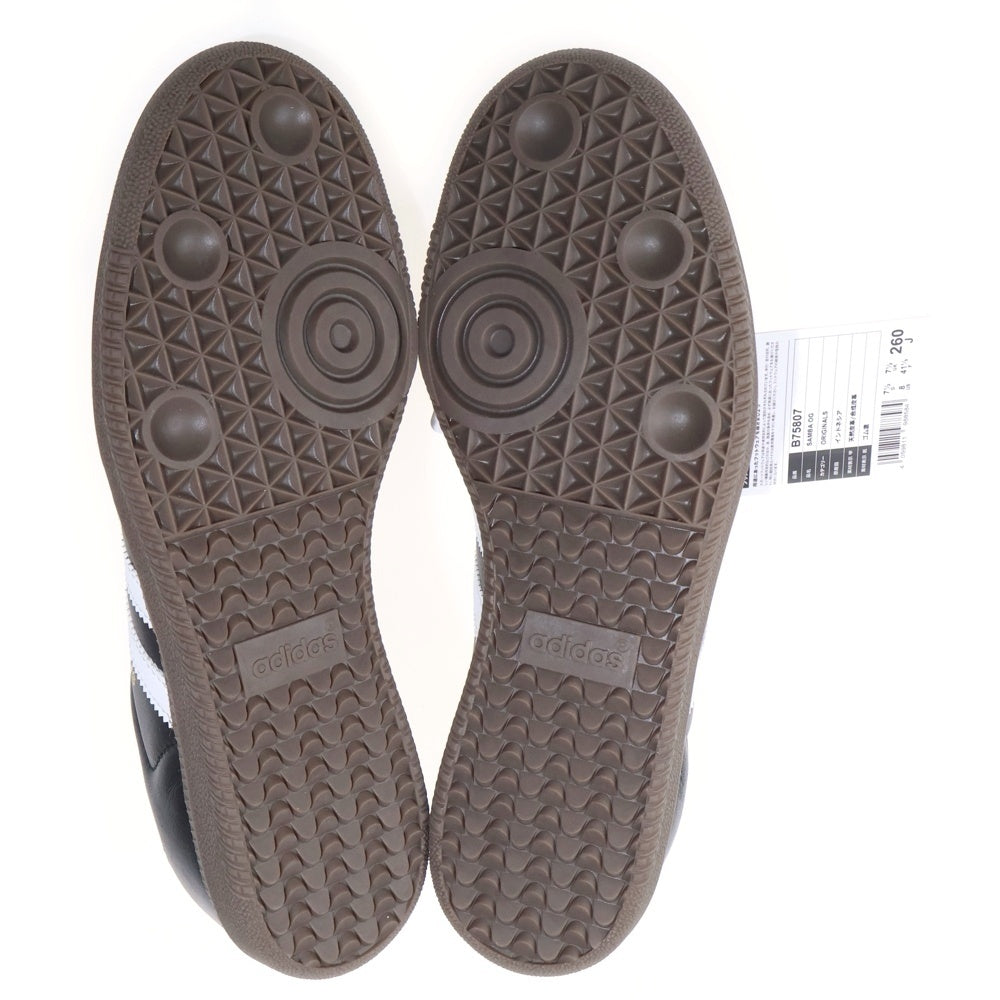 adidas(アディダス) SAMBA OG サンバ ガムソール ローカットスニーカー ブラック/ホワイト US8/26.0cm