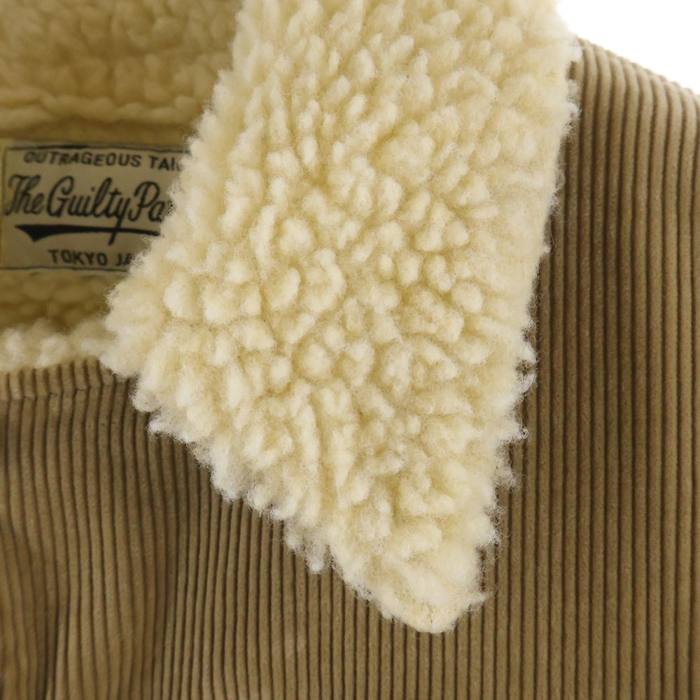 WACKO MARIA(ワコマリア) 14AW コーデュロイ ボア ランチジャケット ブラウン