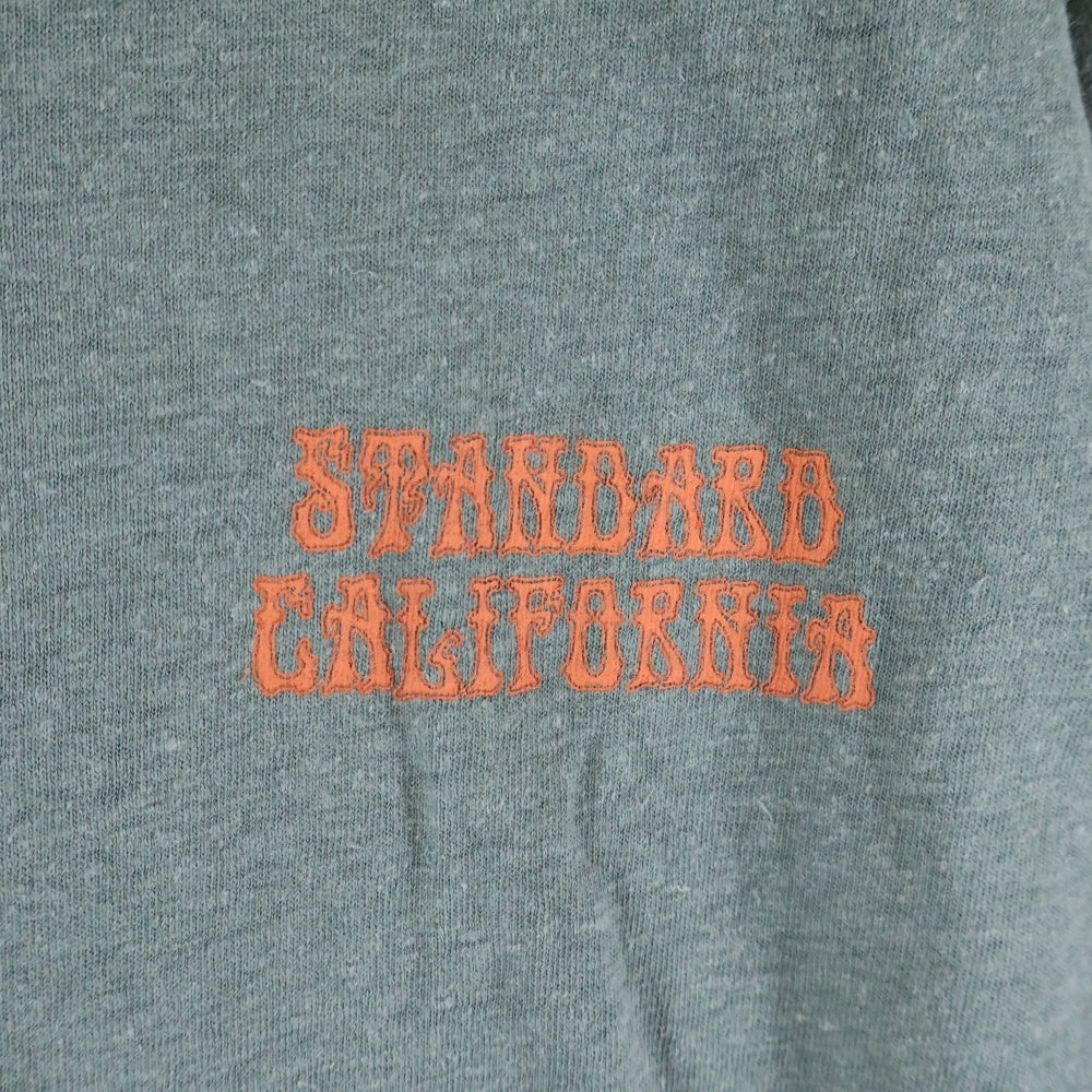 STANDARD CALIFORNIA(スタンダード カリフォルニア) ×Gohemp ゴーヘンプ コットンヘンプ ロゴプリント半袖Tシャツ クルーネックカットソー グリーン