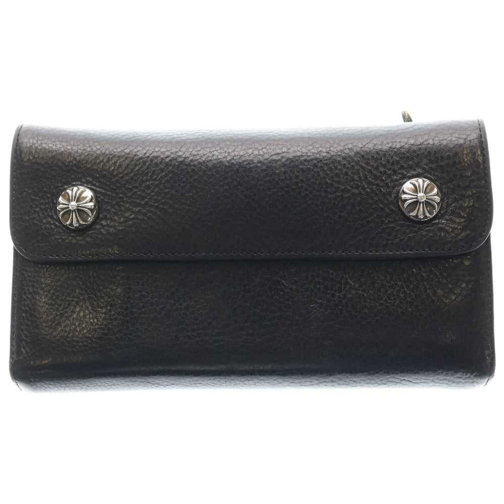 CHROME HEARTS(クロムハーツ) WAVE ウェーブ レザーウォレット 財布 ブラック