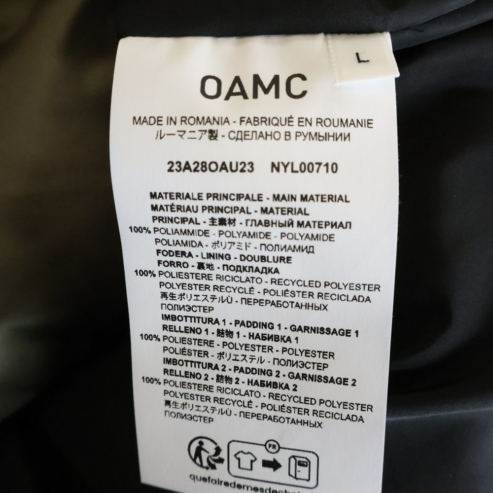 OAMC(オーエーエムシー) 23AW Hemlock Jacket ダウンジャケット カーキ 23A28OAU23