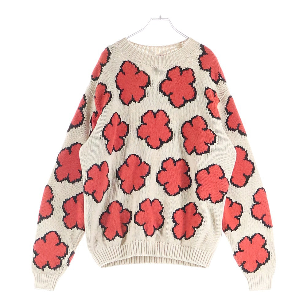 KENZO(ケンゾー) Boke Flower プルオーバー ニット セーター ベージュ/オレンジ FD55PU3563CI