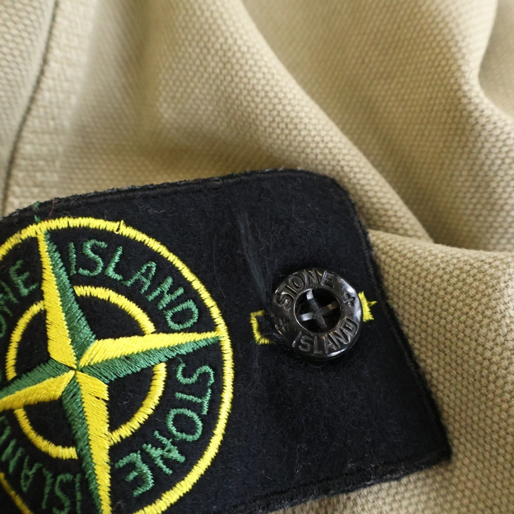 STONE ISLAND(ストーンアイランド) 25AW ZIP UP CARDIGAN ジップアップカーディガン ブルゾンジャケット 袖ロゴワッペン ベージュ K2S156100056S0184