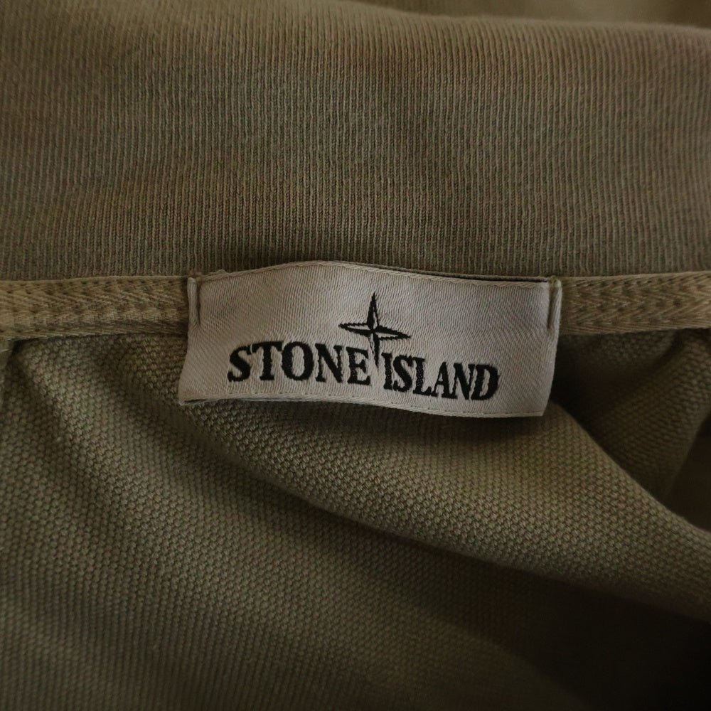 STONE ISLAND(ストーンアイランド) 25AW ZIP UP CARDIGAN ジップアップカーディガン ブルゾンジャケット 袖ロゴワッペン ベージュ K2S156100056S0184