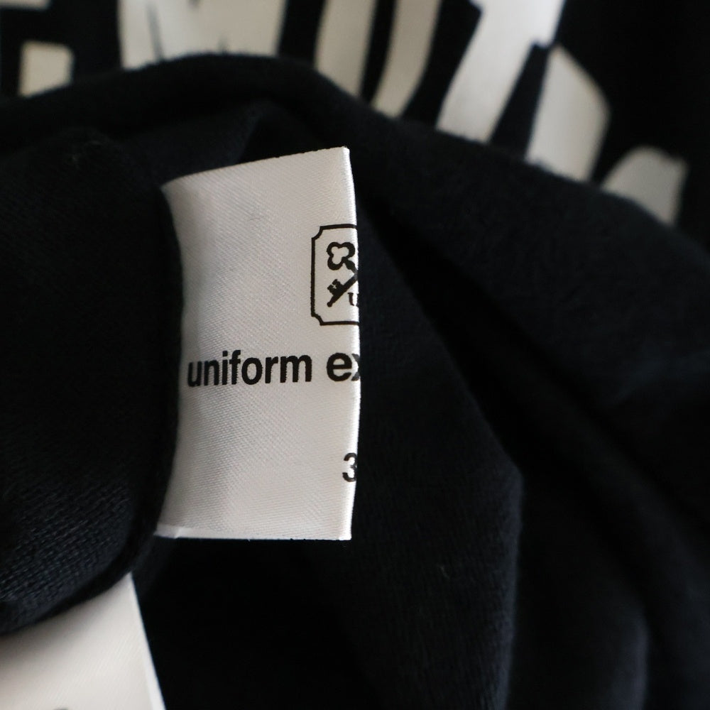 UNIFORM EXPERIMENT(ユニフォームエクスペリメント) 21SS ASGER JORN MEMOIRES CREWNECK KNIT クルーネック 長袖ニット セーター ブラック UE-210014