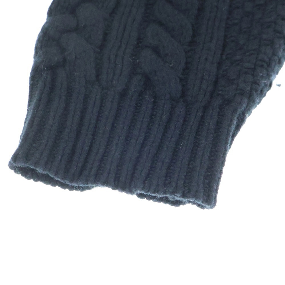 SUPREME(シュプリーム) 23AW Applique Cable Knit バックロゴ ケーブルニット セーター ブラック