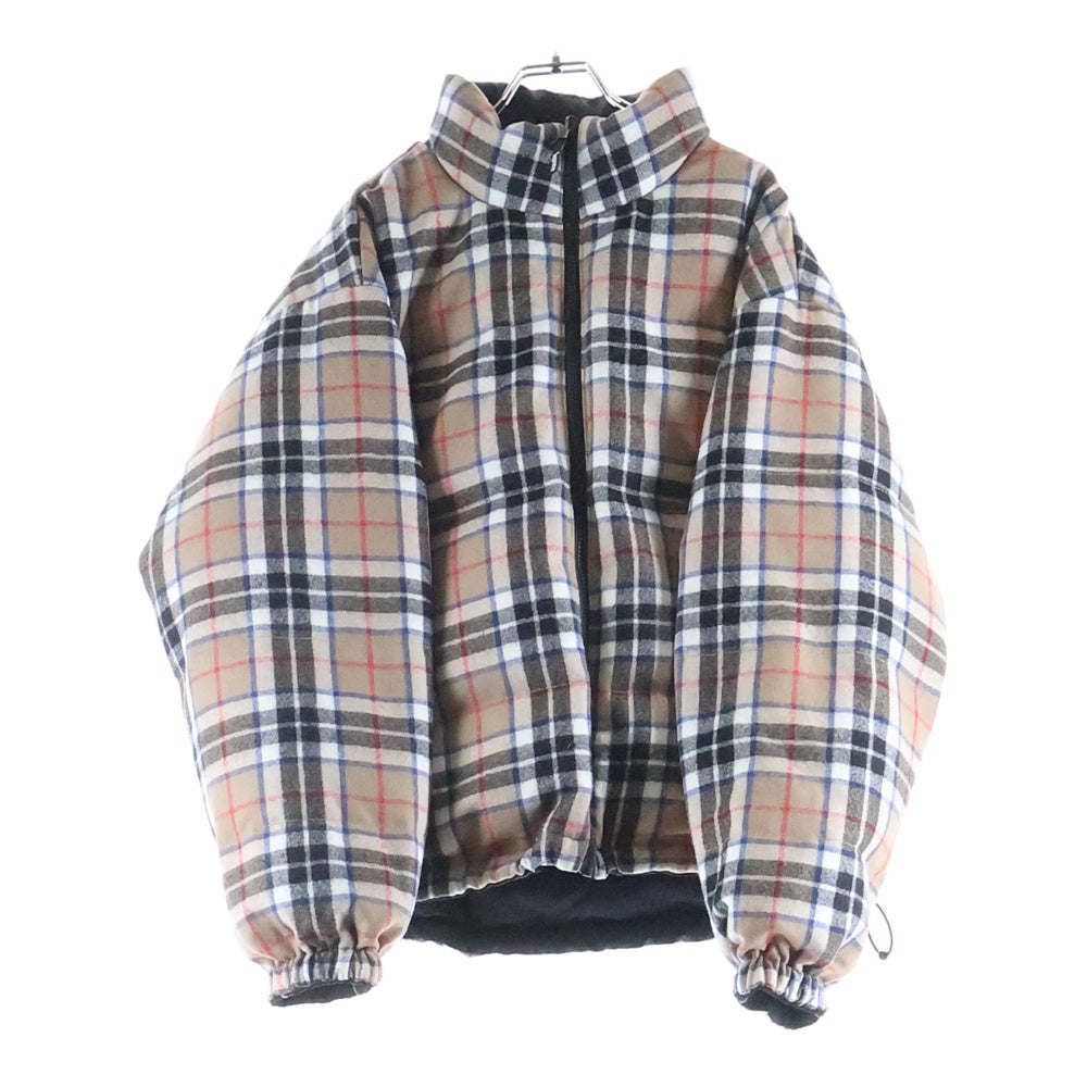 SUPREME(シュプリーム) Reversible Puffer Jacket チェック リバーシブル パファー ジャケット ベージュ