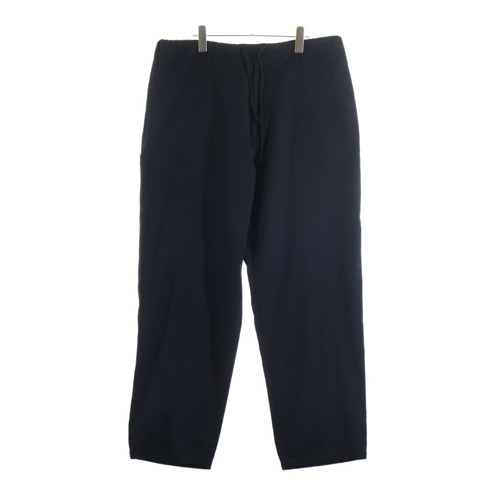 Yohji Yamamoto POUR HOMME(ヨウジヤマモト プールオム) ウールギャバ紐パンツ スラックスパンツ ブラック HV-P99-100