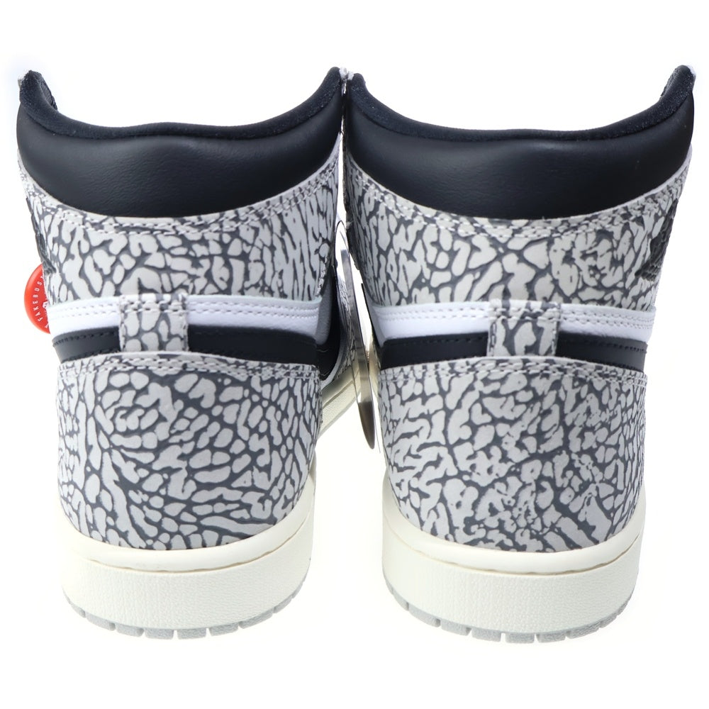 NIKE(ナイキ) Air Jordan 1 High OG White Cement/Safari エアジョーダン1 ハイ OG ホワイトセメント/サファリ ハイカットスニーカー グレー DZ5485-052 US9/27cm