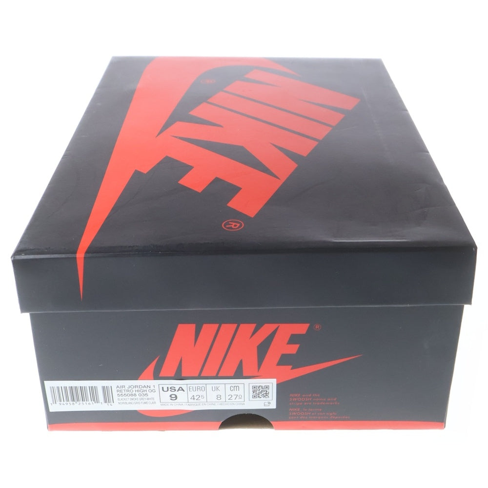 NIKE(ナイキ) Air Jordan 1 High OG Shadow 2.0 エアジョーダン1 ハイ OG シャドウ 2.0 ハイカットスニーカー グレー 555088-035 US9/27cm