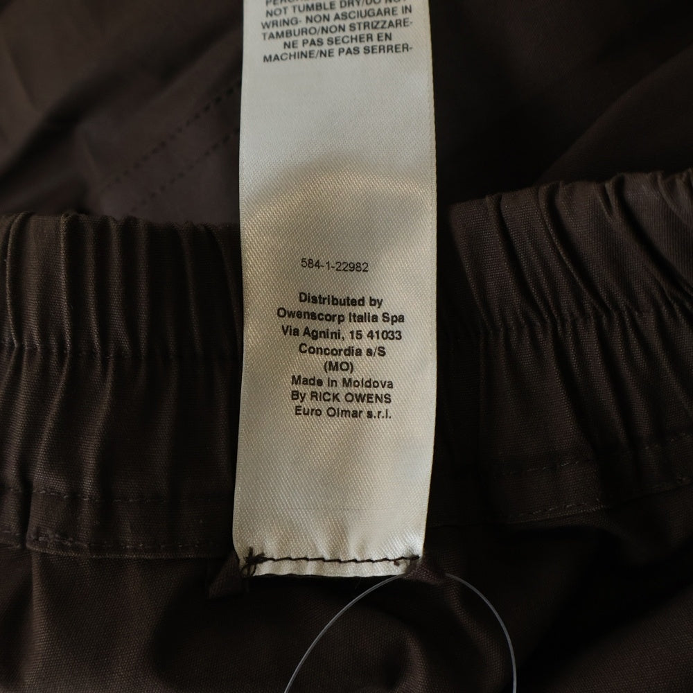 Rick Owens(リックオウエンス) 23AW BELA PANTS ベラパンツ ドローコードパンツ ブラウン RU02C7361-TE