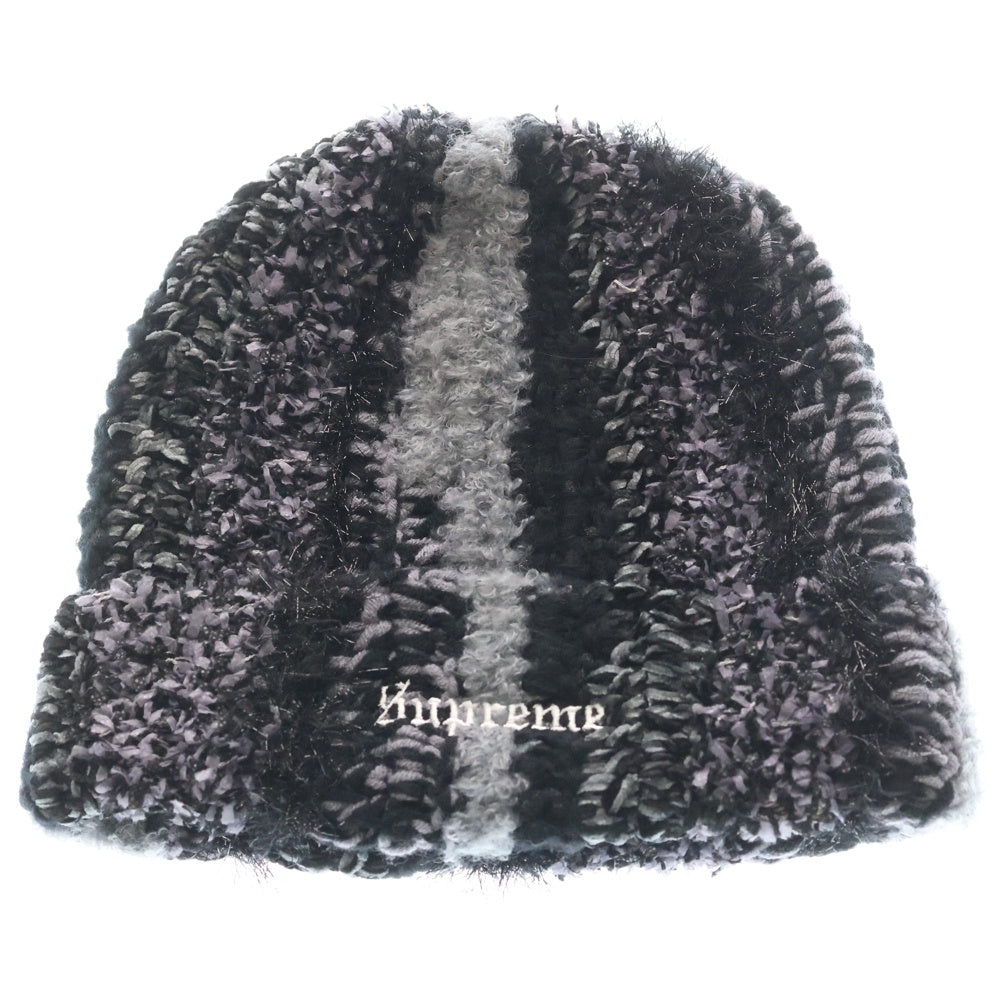 SUPREME(シュプリーム) 25AW Tinsel Stripe Beanie ティンセル ストライプ ビーニー ニット帽 ブラック
