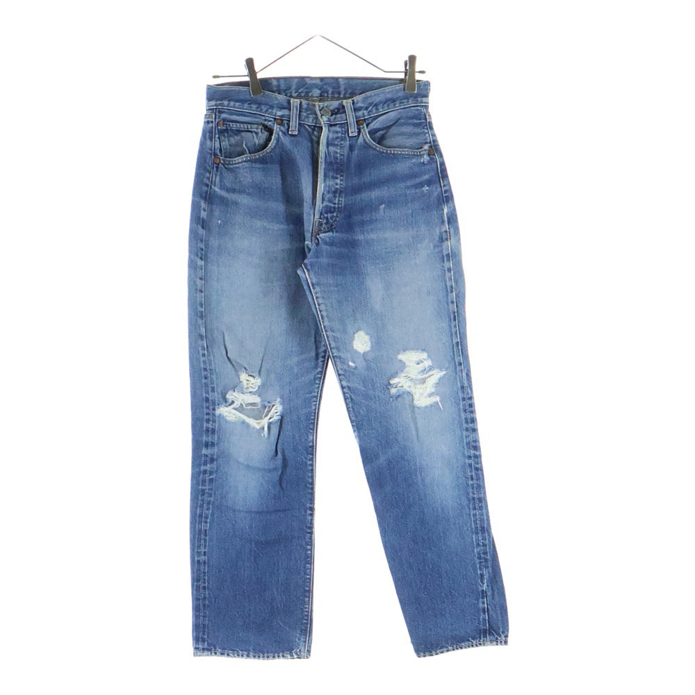 Levi's(リーバイス) 60s～70s BIG E 過渡期 平行ステッチ 足長R ズレカン 均等V ボタン裏6 デニム ジーンズ パンツ インディゴ