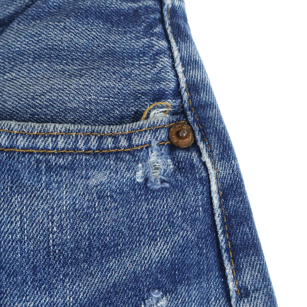 Levi's(リーバイス) 60s～70s BIG E 過渡期 平行ステッチ 足長R ズレカン 均等V ボタン裏6 デニム ジーンズ パンツ インディゴ