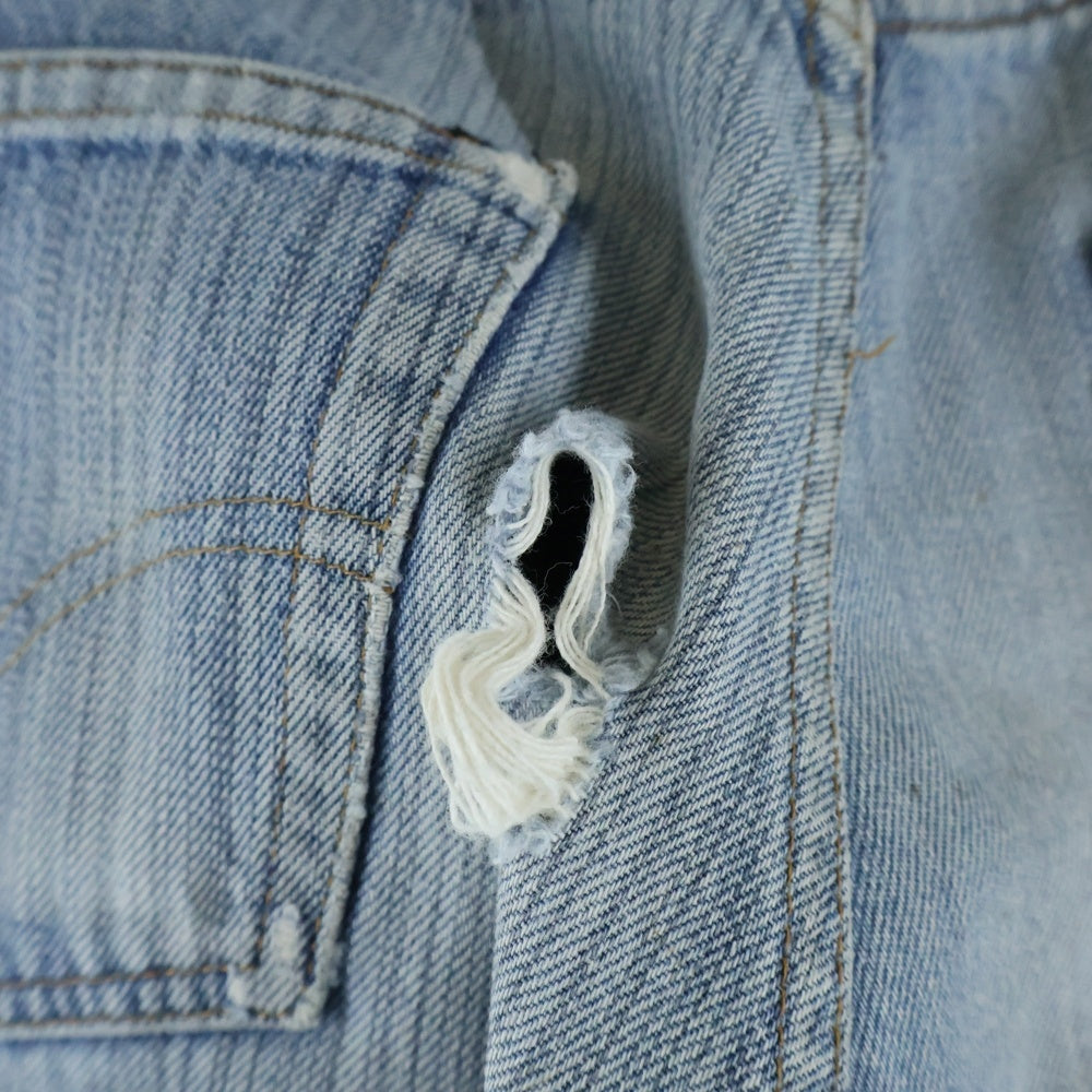 Levi's(リーバイス) 70s 66後期 ボタン裏524 不均等V ポケット裏チェーン デニム ジーンズ パンツ インディゴ