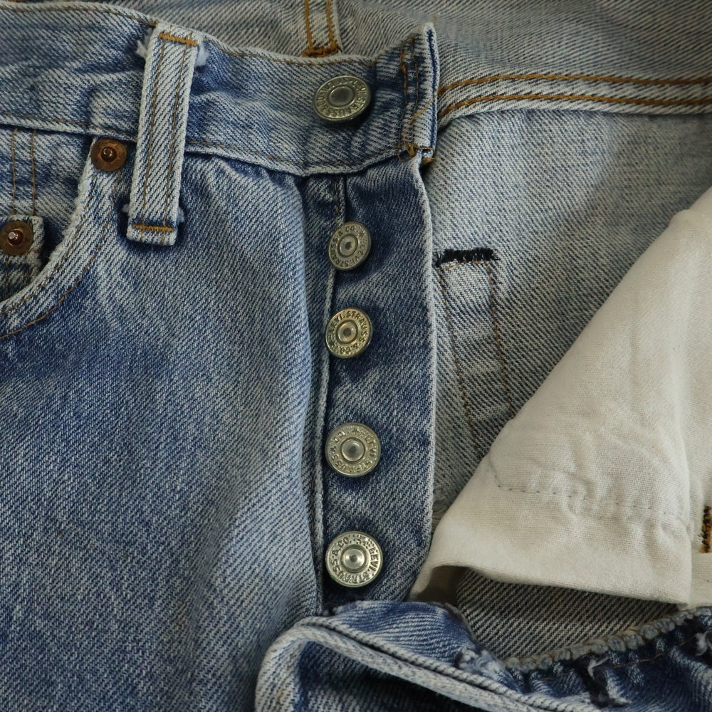 Levi's(リーバイス) 70s 66後期 ボタン裏524 不均等V ポケット裏チェーン デニム ジーンズ パンツ インディゴ