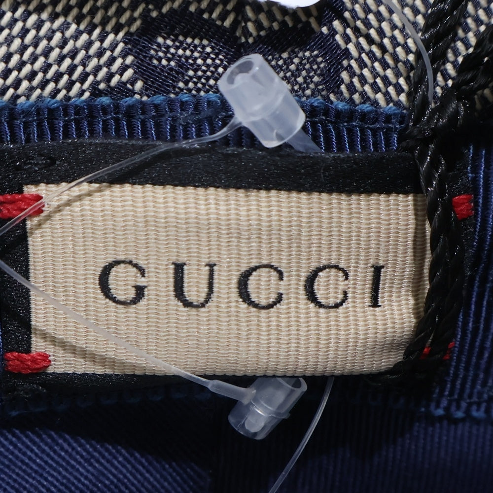 GUCCI(グッチ) ダブルG付 GGキャンバス バケットハット ベージュ 576587 4HG53