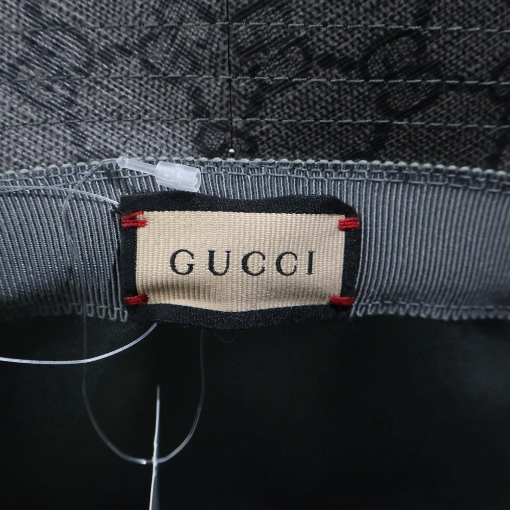 GUCCI(グッチ) FEDORA NOT DEFINED GGスプリーム バケットハット グレー 733985 4HAN4