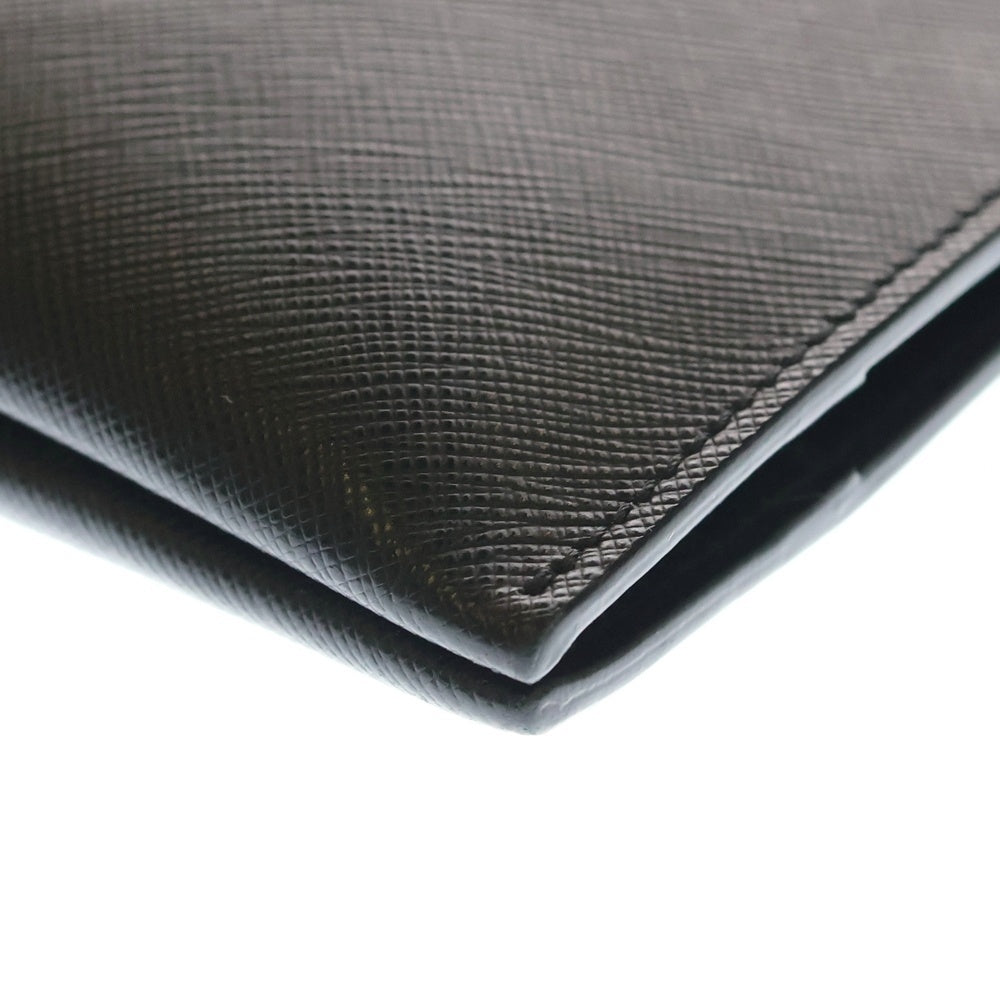 PRADA(プラダ) サフィアーノレザー 2way ショルダーバッグ クラッチバッグ ブラック 2VH065