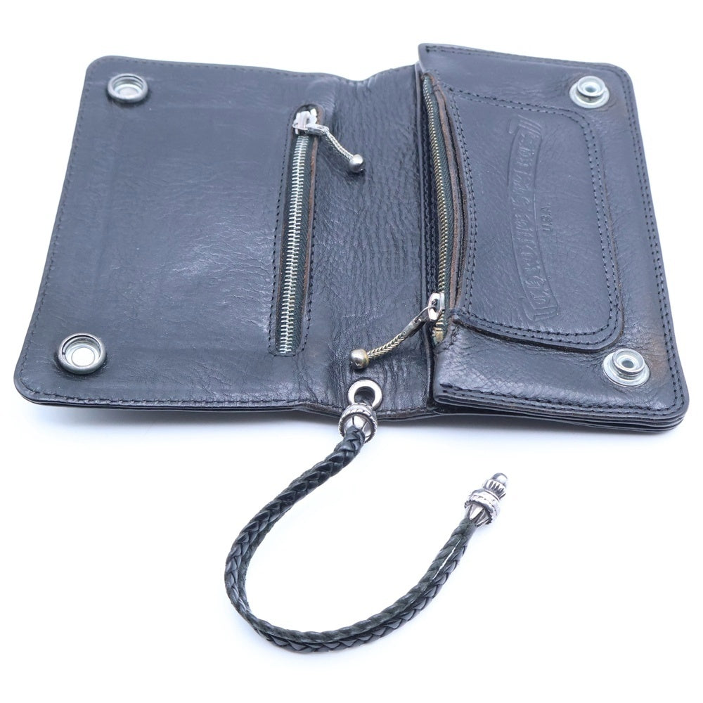 CHROME HEARTS(クロムハーツ) 2ZIP 2ジップ フローラルボタンレザー