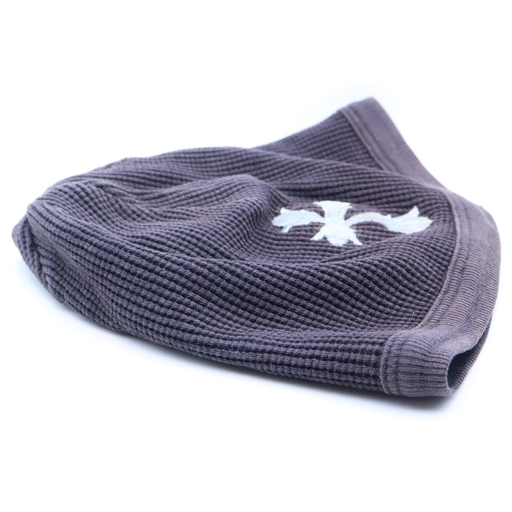 CHROME HEARTS(クロムハーツ) DBL CH CRS ダブルCHクロス刺繍 ビーニー ブラック