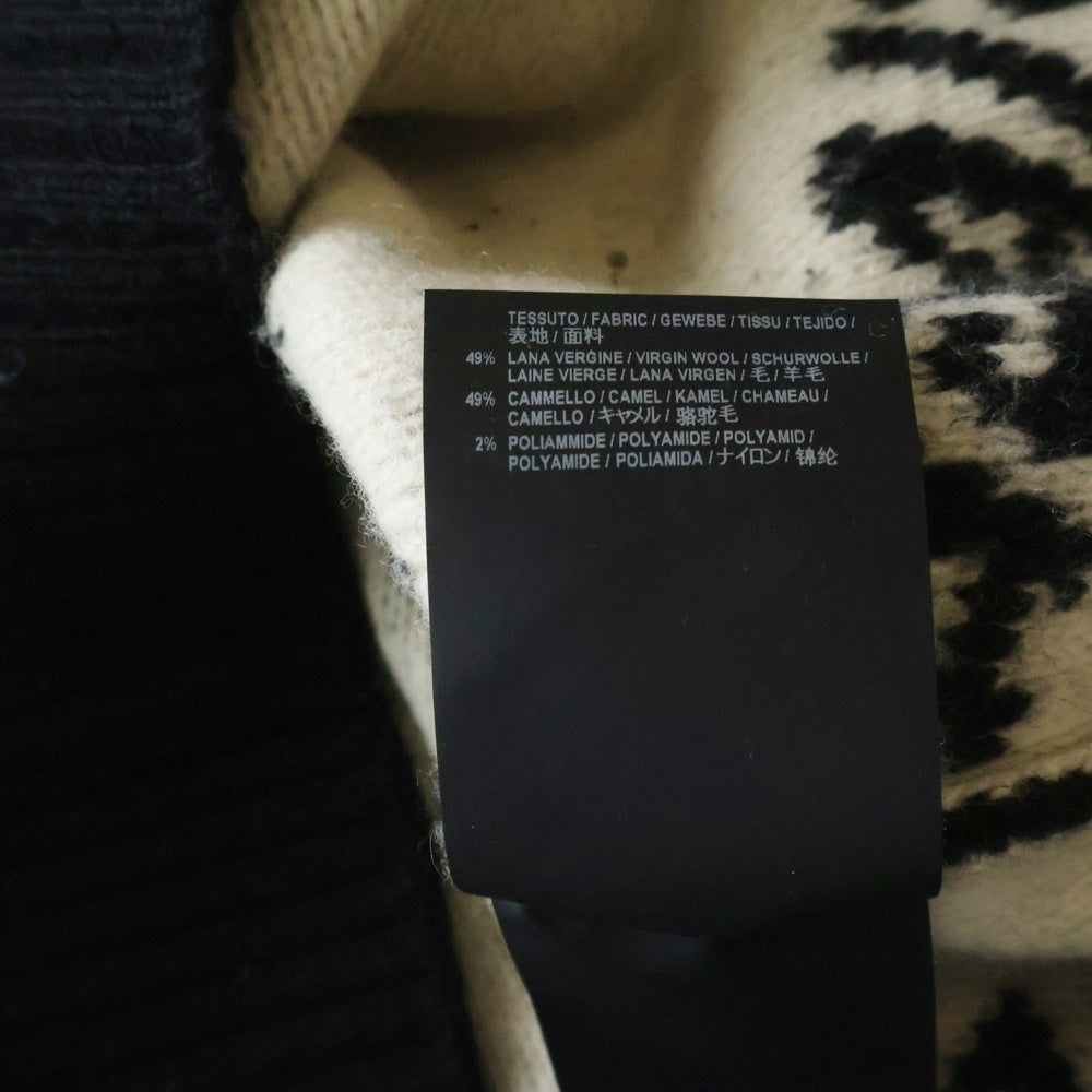BALENCIAGA(バレンシアガ) ロゴ総柄 クルーネックニットセーター ブラック AK01 534418 レディース
