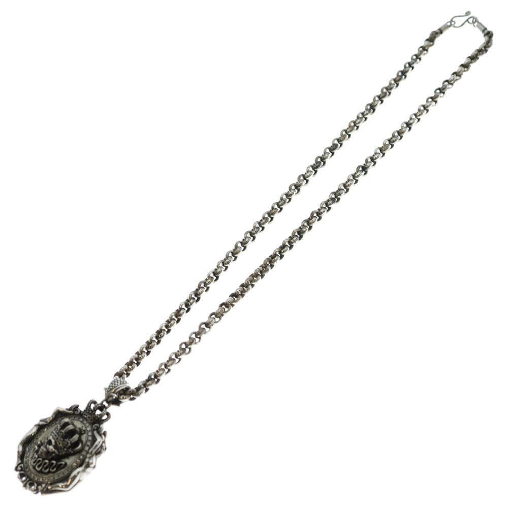 Justin Davis(ジャスティンデイヴィス) M.THUNDER CAMEO マイティサンダーカメオ メノウ ネックレス シルバー SPJ525 レディース