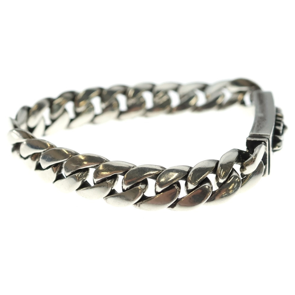 CHROME HEARTS(クロムハーツ) 20LINK ID MINI FLORAL CRS ミニID フローラルクロス 20リンク ブレスレット シルバー