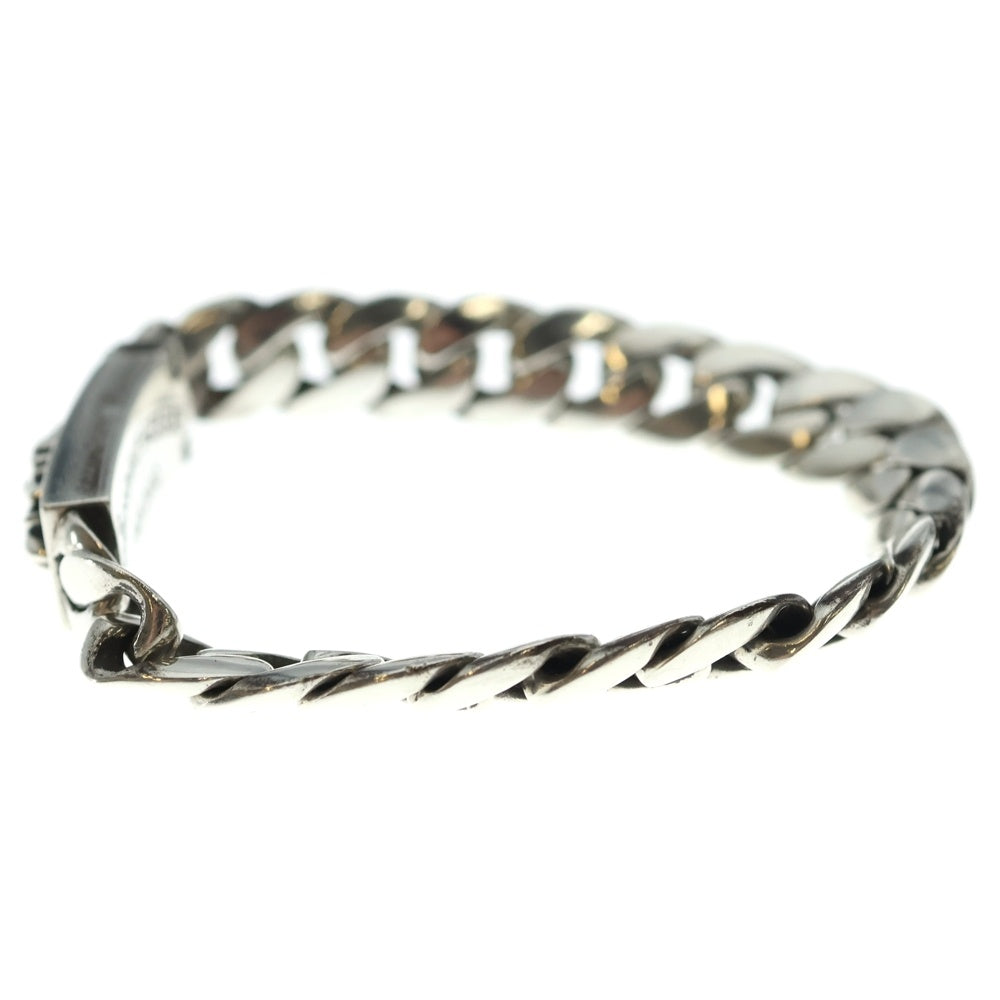CHROME HEARTS(クロムハーツ) 20LINK ID MINI FLORAL CRS ミニID フローラルクロス 20リンク ブレスレット シルバー